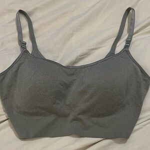 Warner's Charcoal Comfort Bralette